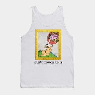 Cant touch this Cat Creation of Adam Tank Top